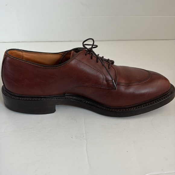 Allen Edmonds brown leather Walton oxford split toe lace men shoe size 7.5 - Picture 9 of 16
